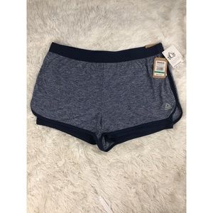 Reebok Womens Shorts Size XL Slim Fit Blue NEW